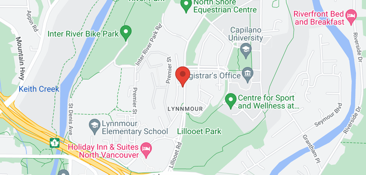 map of 1129 LILLOOET ROAD